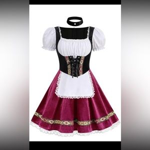 Oktoberfest Dirndl / Beer Maiden Costume Size Small